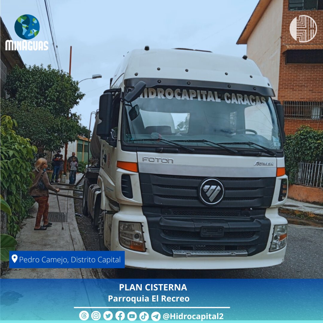 hidroven_ve's tweet photo. #PlanCisterna Surtiendo en los bloques de Eneas Perdomo Pedro Camejo, parroquia El Recreo. Como medida de contingencia ante los trabajos que se realizan para restablecer el servicio en el Sistema Tuy II
@NicolasMaduro @RMarcoTorres @harolclemente https://t.co/MUSice0lIn
