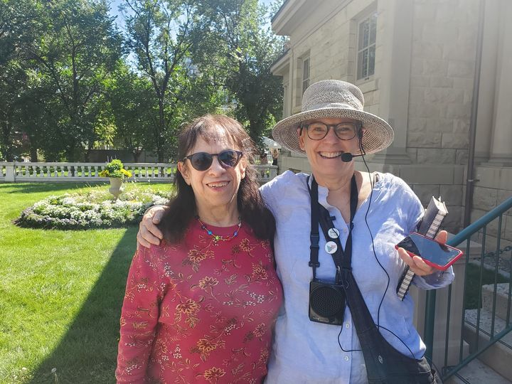 ShaunMHunter's tweet photo. Such fun touring this group of Winnifred's family &amp;  aficionados to two of her Calgary homes (with a stop at her colleague Nellie McClung's place)  #OWCattle100 https://t.co/uBTxMqd1Rw