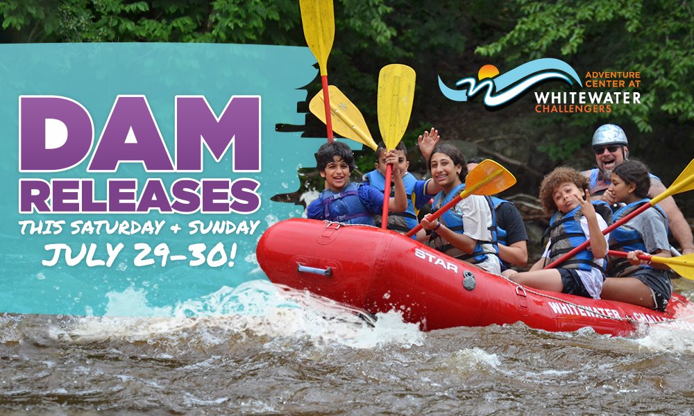 WWChallengers's tweet photo. ALRIGHT, ALRIGHT, ALRIGHT. We have got a fantastic weekend in store. We still have rafting spots available for both Saturday and Sunday. Use discount code 'raft7' to save 10%. You can book today by either calling us at 1-800-443-8554 or by visiting us online. We'll see ya soon. https://t.co/P9W6oqC8b5