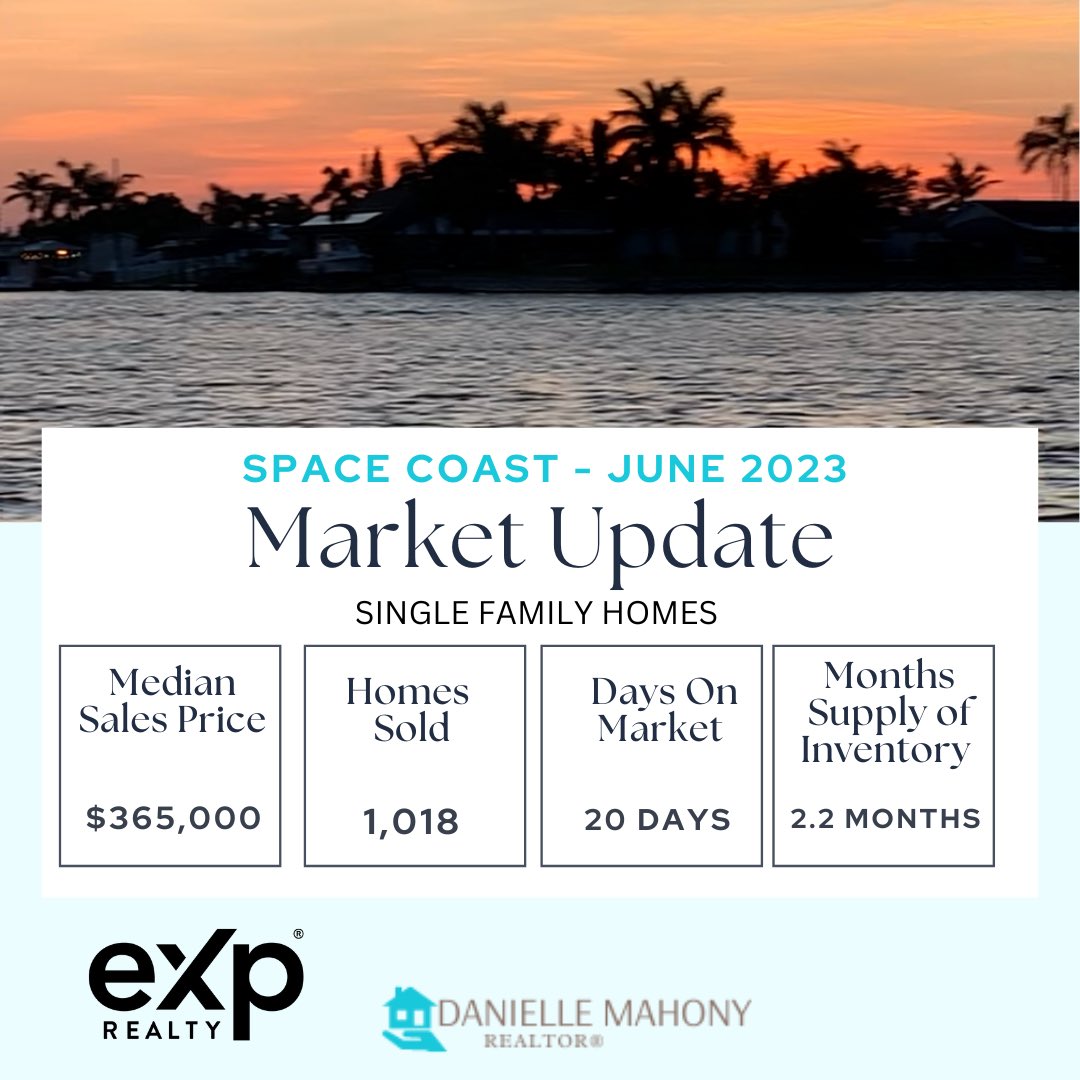DanielleMahony's tweet photo. June 2023 Real Estate Market update Brevard County, Florida 
#RealEstate #realestatemarket https://t.co/sNtLPfJn1q