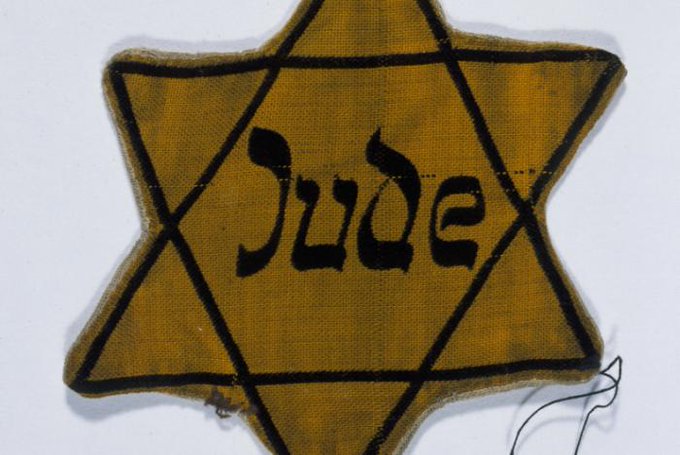 UCL_Holocaust's tweet photo. OTD in 1941 Germany &amp; Austria's Jews (6yrs+) were required to wear armbands with the Star of David from Sept 19. 
Such #symbolisation is common to genocide. 
When combined with hatred, symbols can classify, belittle, mark out &amp; make prejudice, discrimination, &amp; worse, easier. https://t.co/8nKlC3ZRLq