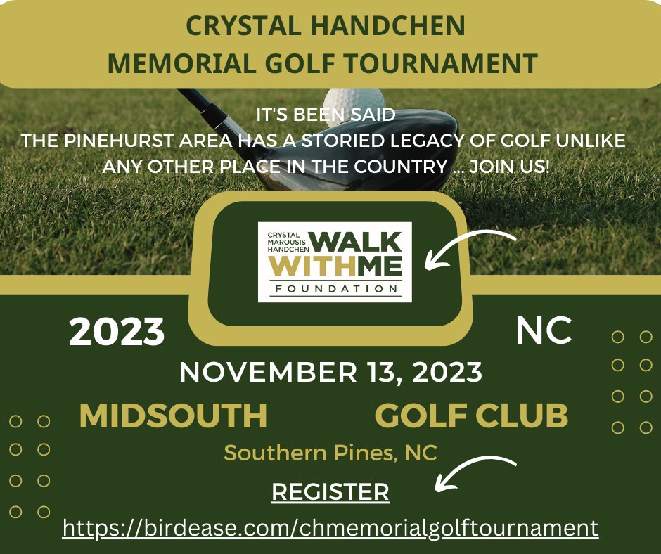 CMHWalkWithMe's tweet photo. Thank you MidSouth/Talamore Golf Club for your donation of Two Complimentary Foursomes.
REGISTRATION IS NOW OPEN!
https://t.co/HvmiZLDAoR https://t.co/eGpL5rWC1p