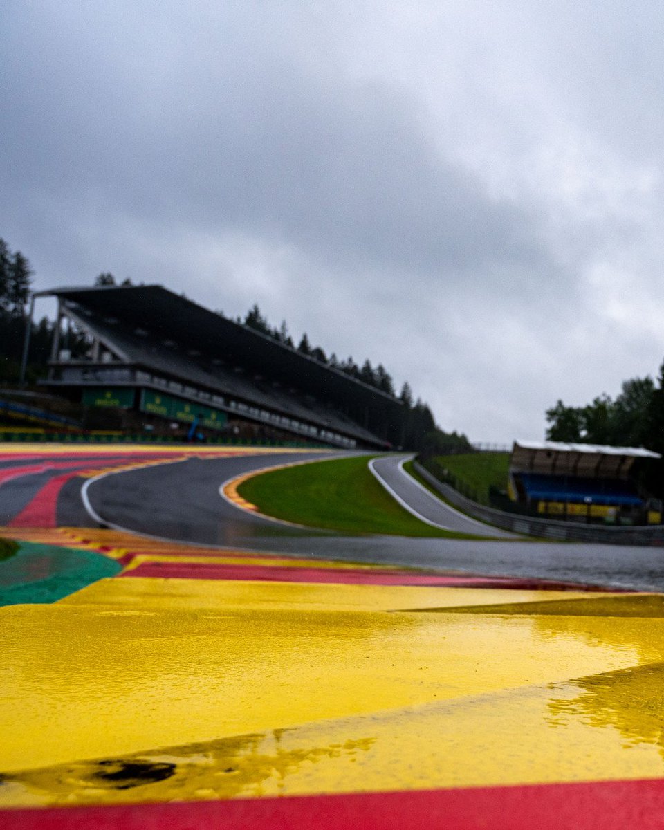 Can confirm, it’s wet 💧

#BelgianGP 🇧🇪