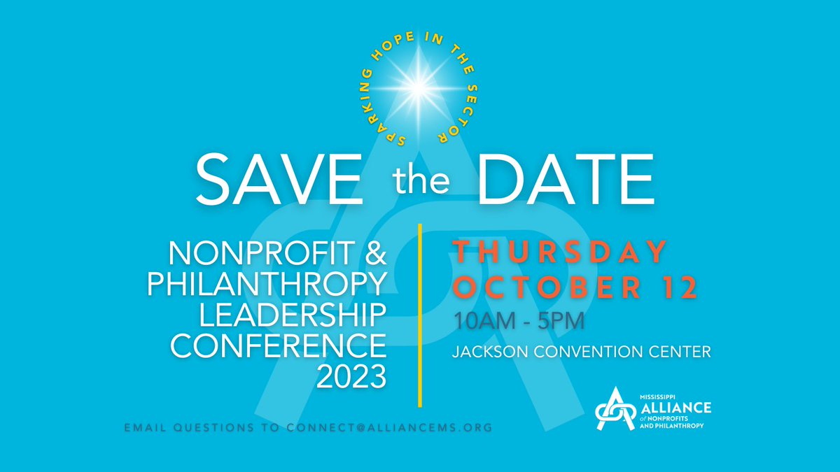 We are so excited to officially announce this!  Be sure to save this date on your calendars and please share with others in your network!

More information to follow soon!

#conference2023 #alliancems #nonprofit #philanthropy