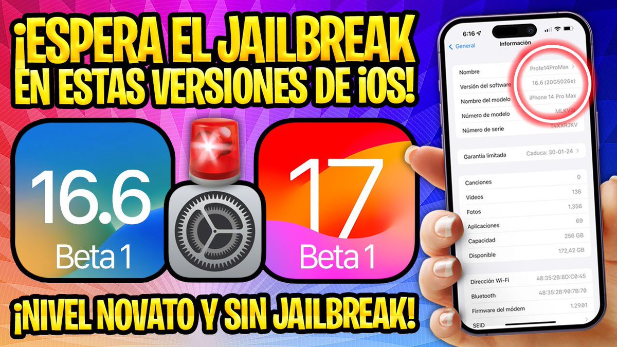 ProfeJuAntonio's tweet photo. ✅ TUTORIAL URGENTE PARA INSTALAR #iOS 16.6 Beta 1 o 17 Beta Pública 1 SIN PERDER TUS DATOS PERSONALES 🔐

🎥https://t.co/IwCPduuyi9

📲 Método sin #Jailbreak y compatible con todos los dispositivos ✨

🗓 #Apple cerrará la puerta en cualquier momento y perderás tu oportunidad 🚨 https://t.co/OYmXVEvUF8