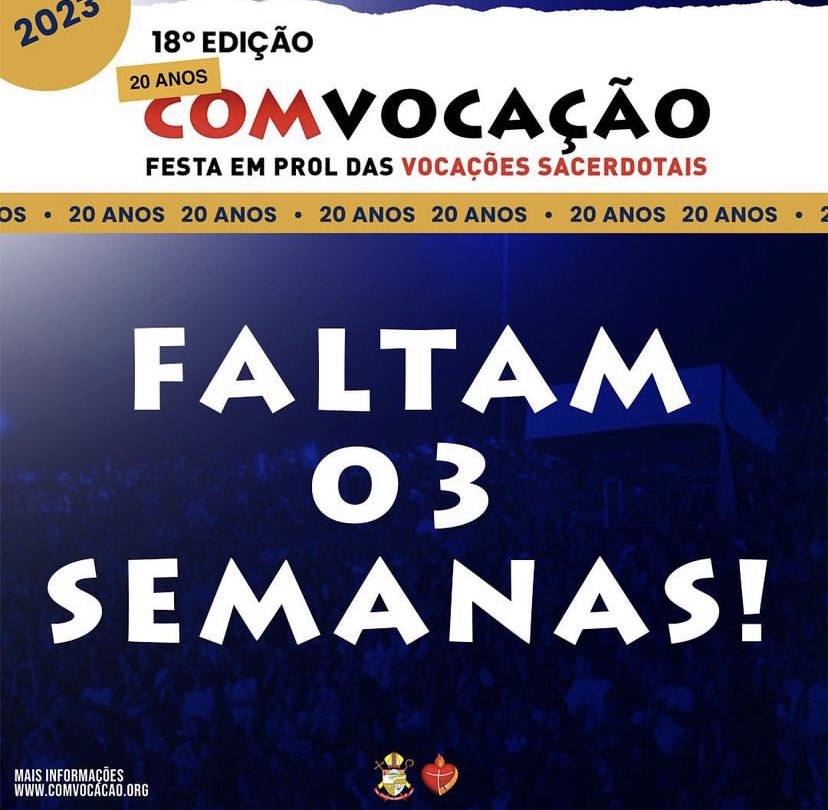 Com_Vocacao's tweet photo. JA POSTOU SUA FOTO COM A #comvocacao20anos ????? Tá chegandoooo 😍 https://t.co/JXE05xckbu