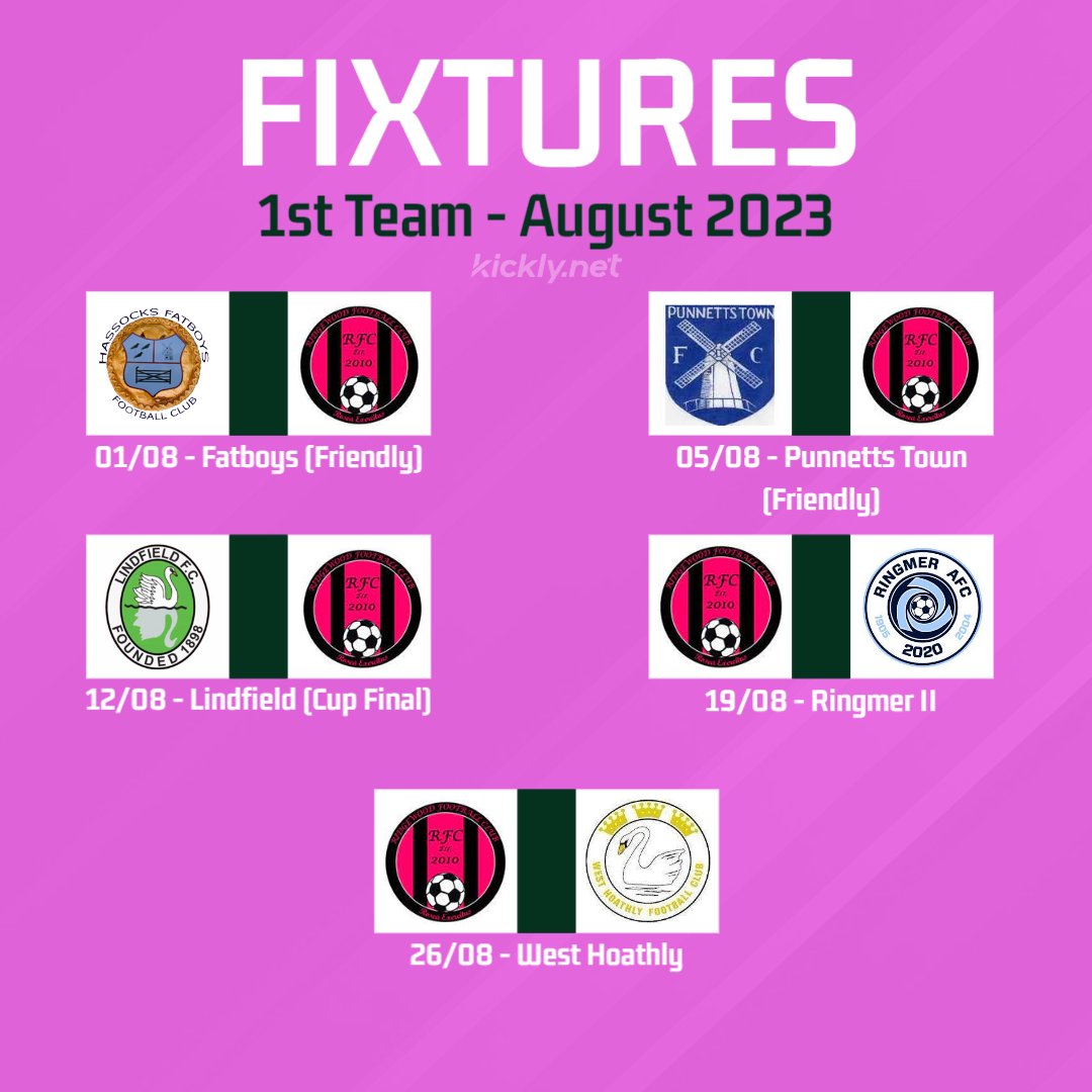 RidgewoodFC's tweet photo. With the league season fast approaching, here are the dates to catch the pinks over the coming month! @DMCLimited @LordTrousers @OfficialHFBFC @PunnettsFC @lindfield_fc @RingmerAFC @westhoathlyfc https://t.co/ExZVRKBVg7