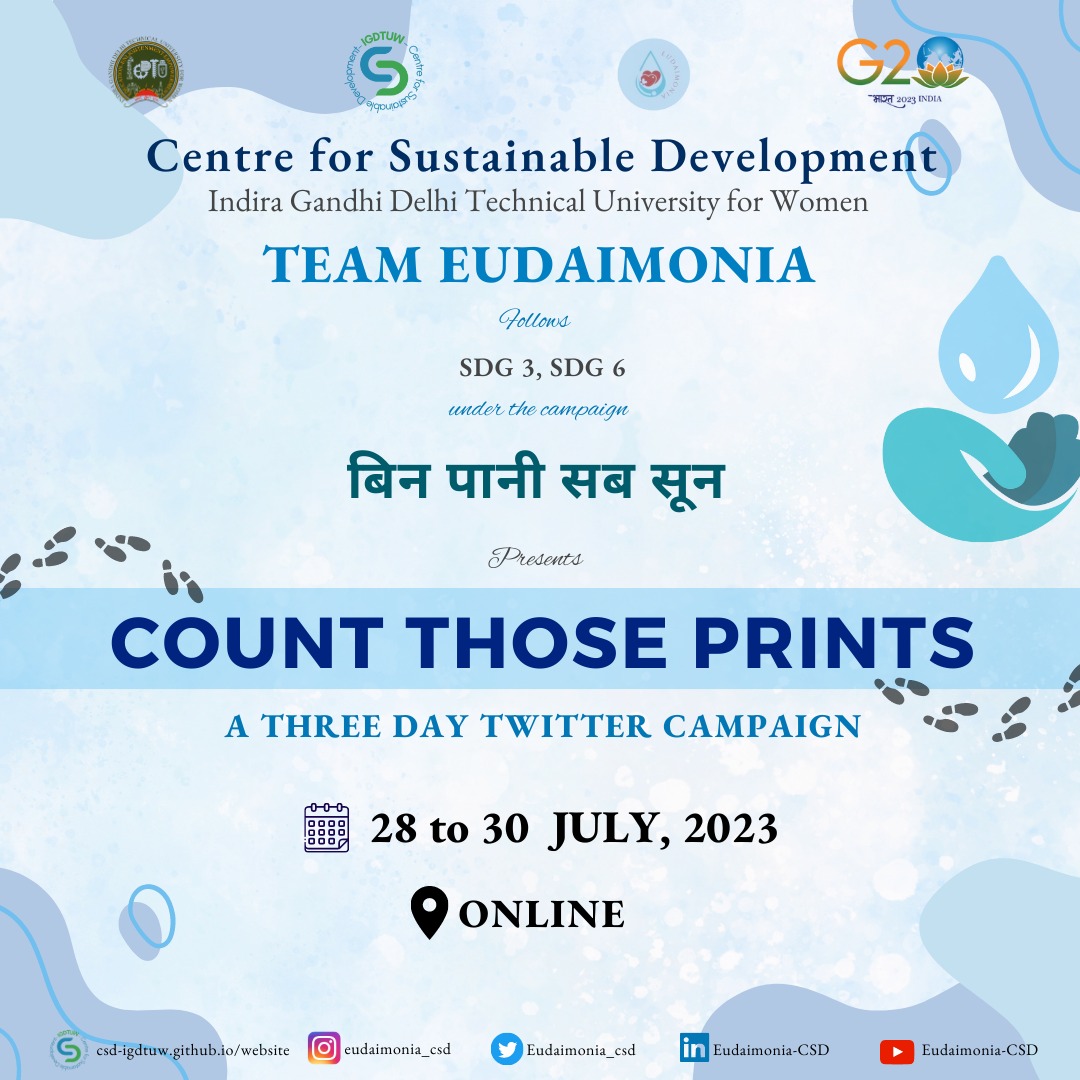 Centre for Sustainable Development, IGDTUW tweet media