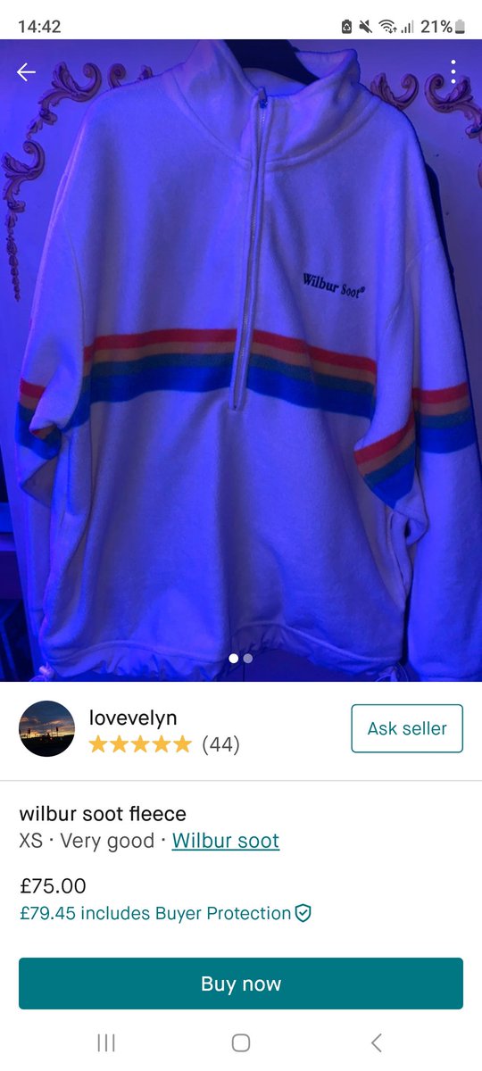 xs wilbur fleece on vinted!!