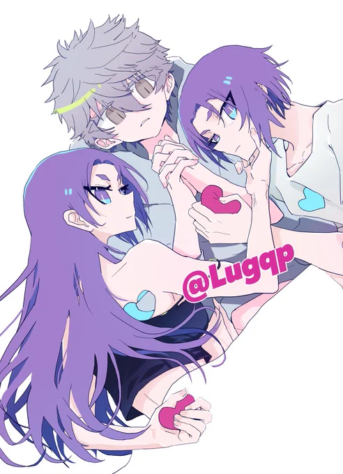 ngro本表紙の予定絵～!多分髪の毛とか切れちゃうけど上手く行ったから見てデザイン友達がしてくれるらしい!多分! 