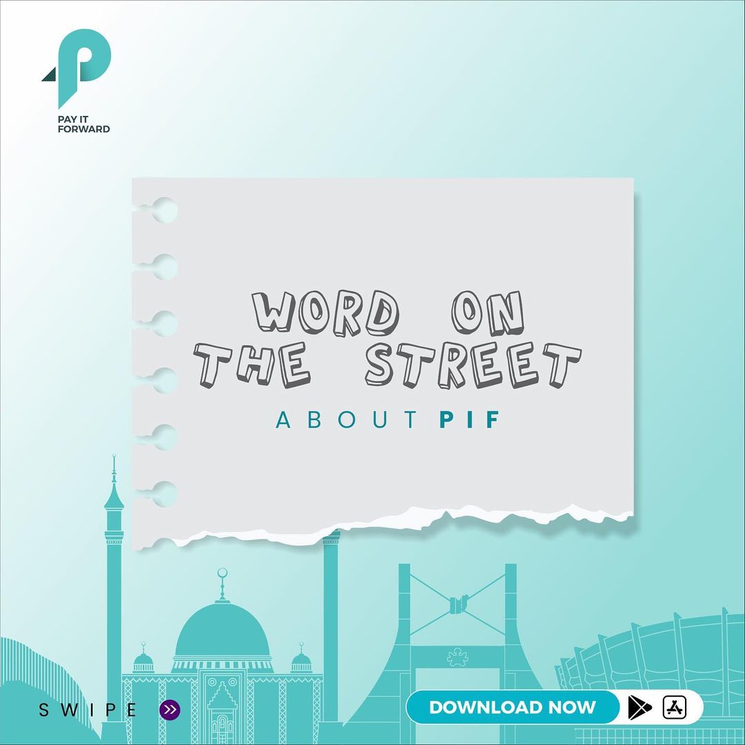 PIFAfrica's tweet photo. Word on the street about PIF >>>>> 📢

Try using the PIF app today.🎁

#pifingisgiving #justpifit #socialgifting #randomactofkindess https://t.co/jcp0j3uTbj