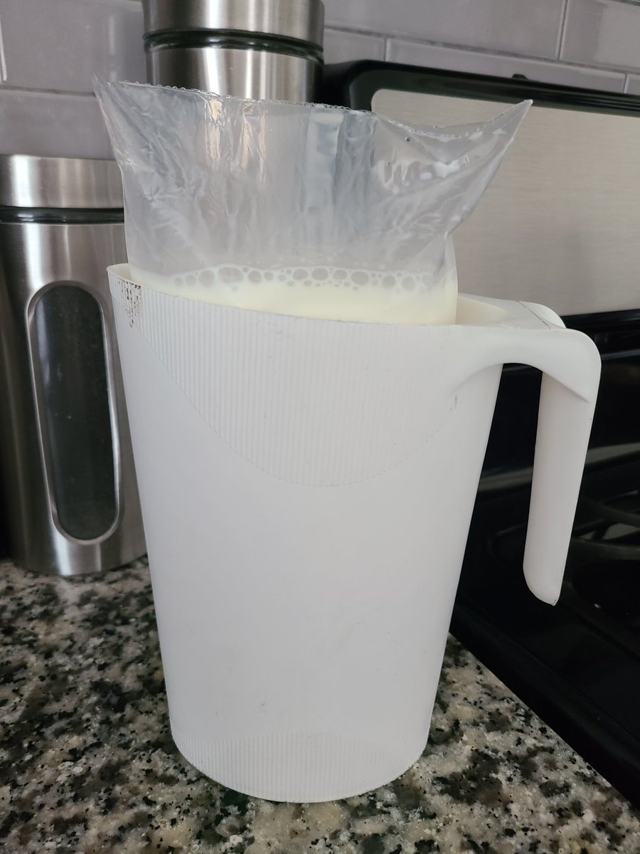 SuzCrimi's tweet photo. When are they gonna switch our milk bags over to paper so we can stop forest fires? https://t.co/2SwuPlo2xj
