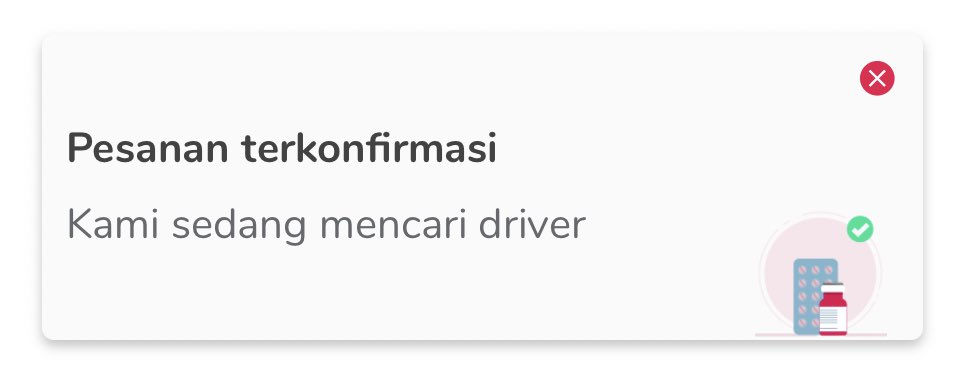 adeledelphia's tweet photo. @HalodocID Kalau seperti ini jadinya pembelian obat saya confirmed atau tidak ya? Soalnya bingung banget status pembayaran sukses tapi driver gak maju maju statusnya https://t.co/dEwL5SZygs