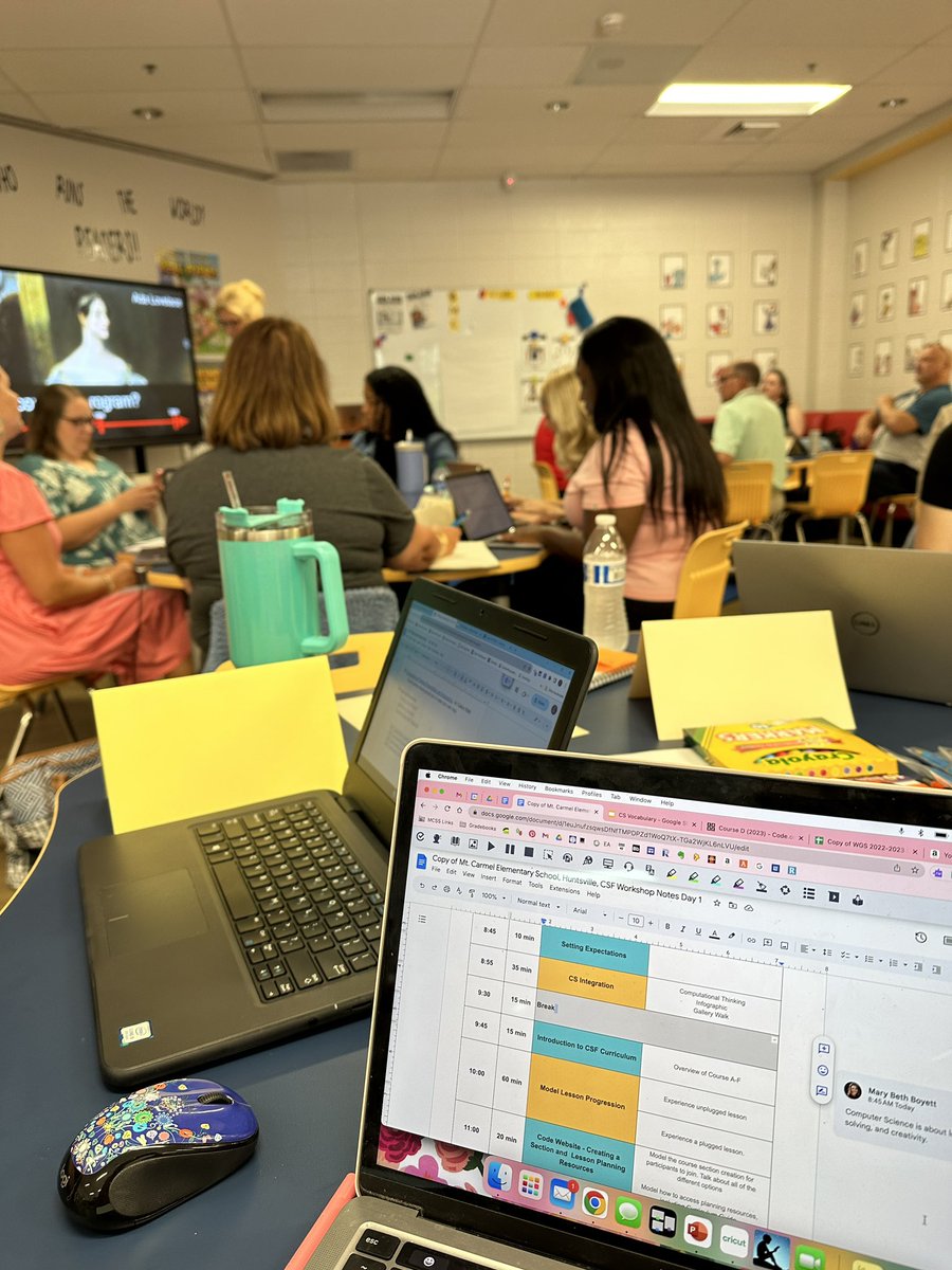 mrsboyett7713's tweet photo. Excited to be here at @MtCarmelElem for Computer Science training! #MCSSComputerScience https://t.co/fKu0WbQsBz