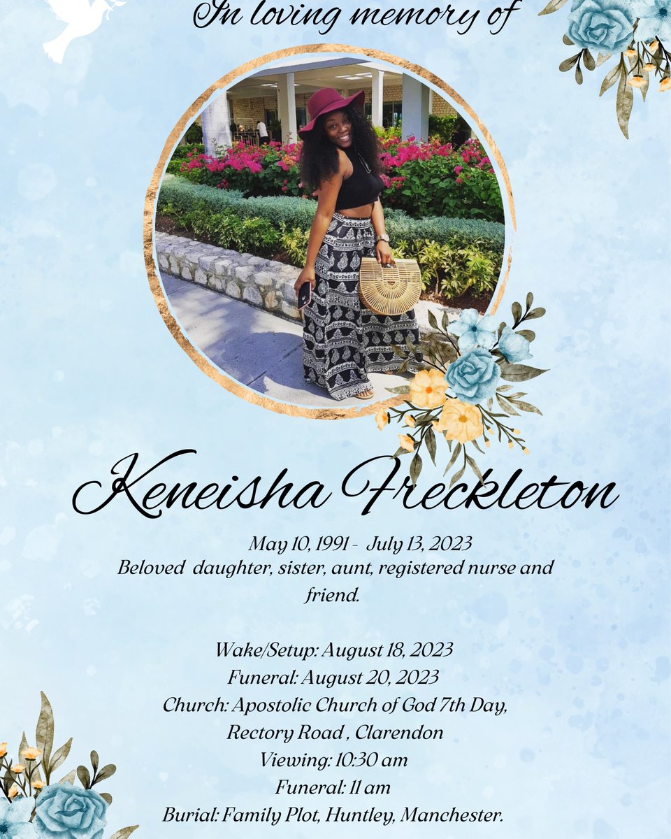 Denbighhighja's tweet photo. The Denbigh High School family sends condolences to the family of our beloved past student, Keneisha Freckleton. 

Our deepest sympathies during your time of loss, our thoughts are with you and your family during this difficult time. https://t.co/aqSYr3WXKD