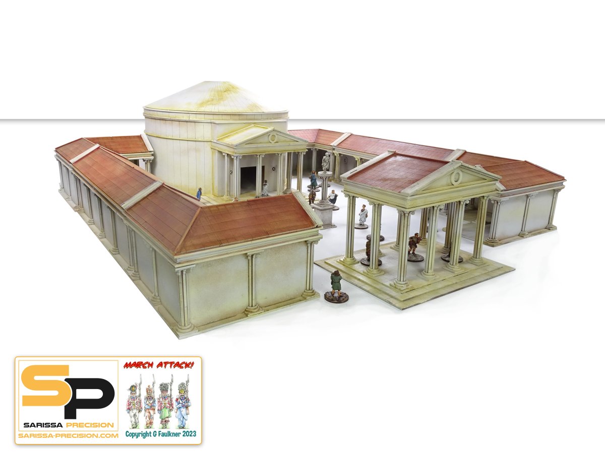 SarissaPrec's tweet photo. Let your citizens rejoice as they marvel at the #sarissaprecision Templum Deorum! A place for Senators and the people to mingle (or clash) amongst the open colonnades...
https://t.co/0lRhUyxF7y
#spqr #gangsofrome #hailceasar #clashofspears #miniaturewargaming https://t.co/cx3D2IURYz