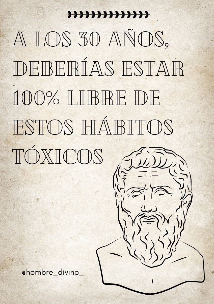 A los 30 años, deberías estar 100% LIBRE de estos hábitos tóxicos

🧵Hilo🧵