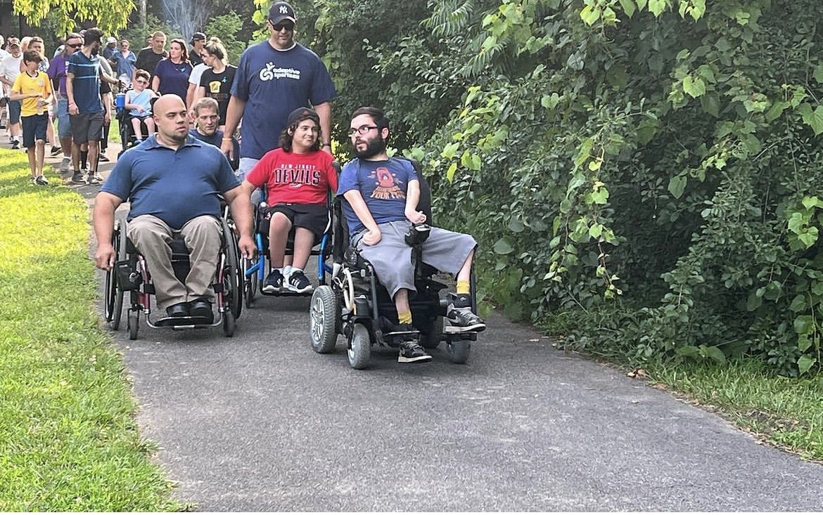 UpstateNews's tweet photo. Upstate’s Spina Bifida Center participated in the 33rd anniversary celebration of the ADA. Participants tried out adaptive sports equipment and traveled along the Erie Canal. https://t.co/a7P0tLAy7s