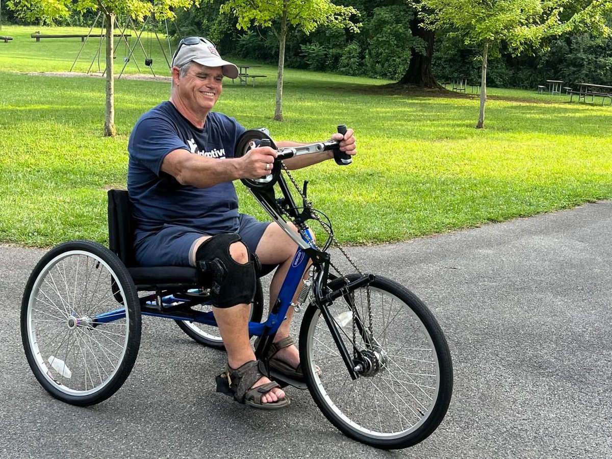 UpstateNews's tweet photo. Upstate’s Spina Bifida Center participated in the 33rd anniversary celebration of the ADA. Participants tried out adaptive sports equipment and traveled along the Erie Canal. https://t.co/a7P0tLAy7s