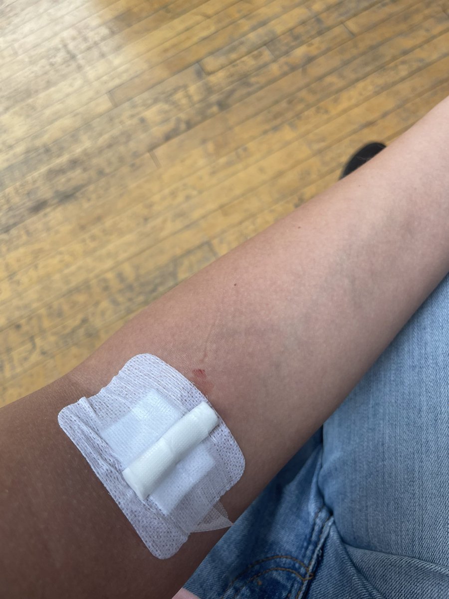 First time giving blood today, good deed done ✅