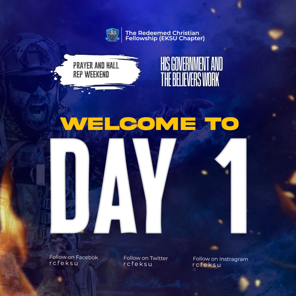 rcfeksu's tweet photo. It's day 1 of our Prayer and Hall Rep Weekend, and this is a meeting you sure want to be part of, because God has sent His word to enlighten us on how and what it means to align to His Government.

Where else would you rather be? Do not miss this.
See you today at 4 PM! https://t.co/sz8In4B4UU