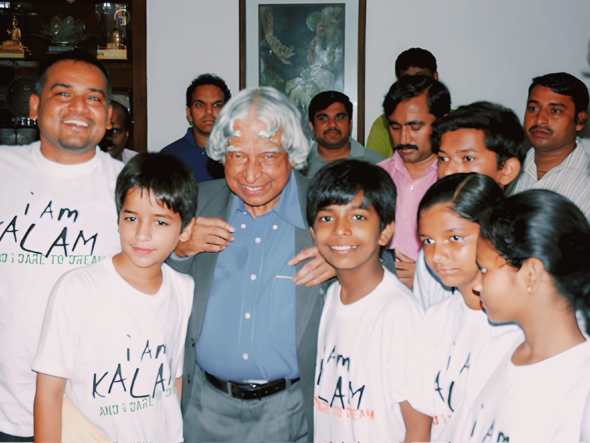 Remembering Dr. APJ Abdul Kalam on his death anniversary. It was an absolute privilege to meet him and share our film, 'I Am Kalam,', forever grateful for the opportunity. His remarkable thoughts, ideals and vision continues to inspire us all. 🙏 #APJAbdulKalam #IAmKalam