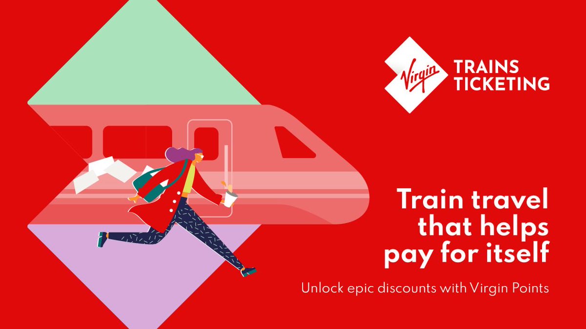 MarkPlowRail's tweet photo. Pay with points is here. A game changer for saving money on rail journeys. From just 200 points, customers can make a saving courtesy of ⁦@VirginTrainsTix⁩ #rewards #rail #virginpoints #trains https://t.co/iS574OscS9