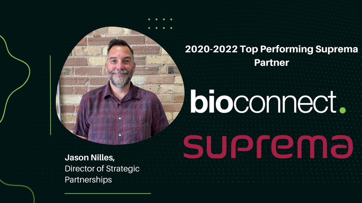 Exciting news! Jason Nilles is leading BioConnect's strategic integrations initiative with Suprema North America. Together, we'll explore joint opportunities and drive growth for both companies, benefiting all our customers. Stay tuned as we grow our 13-year partnership.