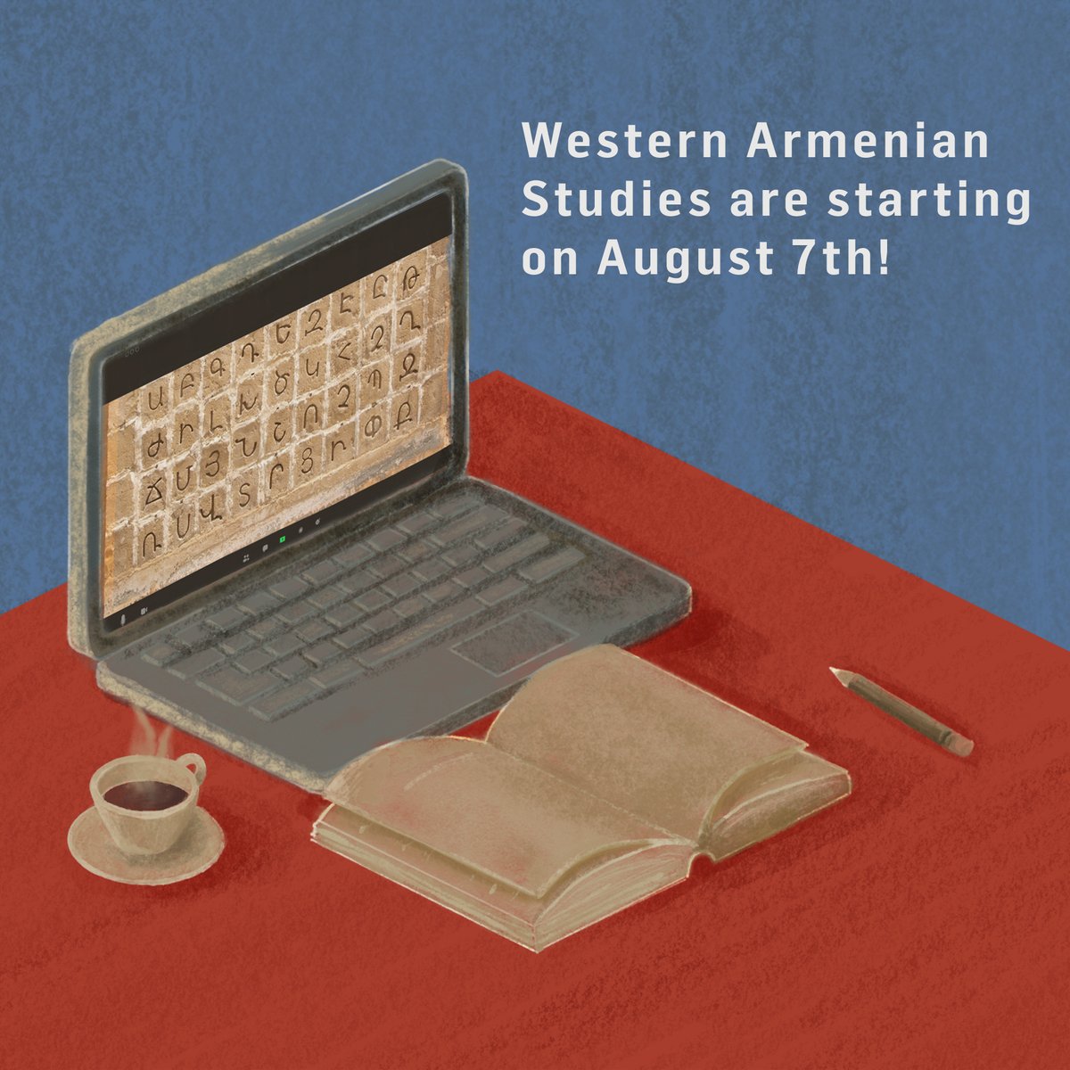 Online Western Armenian Studies are starting on August 7th. For more details and registration: bit.ly/44LOCwU