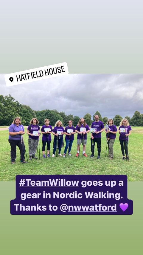 Congratulations to the amazing #TeamWillow who well and truly earned their wings today and graduated from Ordinary walkers to fully fledged NORDIC WALKERS! 
And we look forward to setting you all at the Willow 10K 2023 later in the year. 💜

#lovenordicwalking #getoutside
