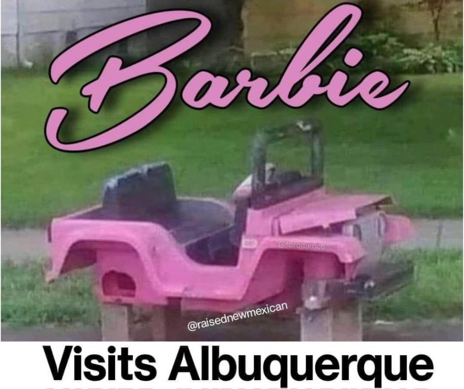 NMIADA1's tweet photo. No, not the Barbie Jeep! A little NMIADA vehicle humor to start the day.

#NMIADA #BarbiesJeep https://t.co/Ew4ZPwn2JO
