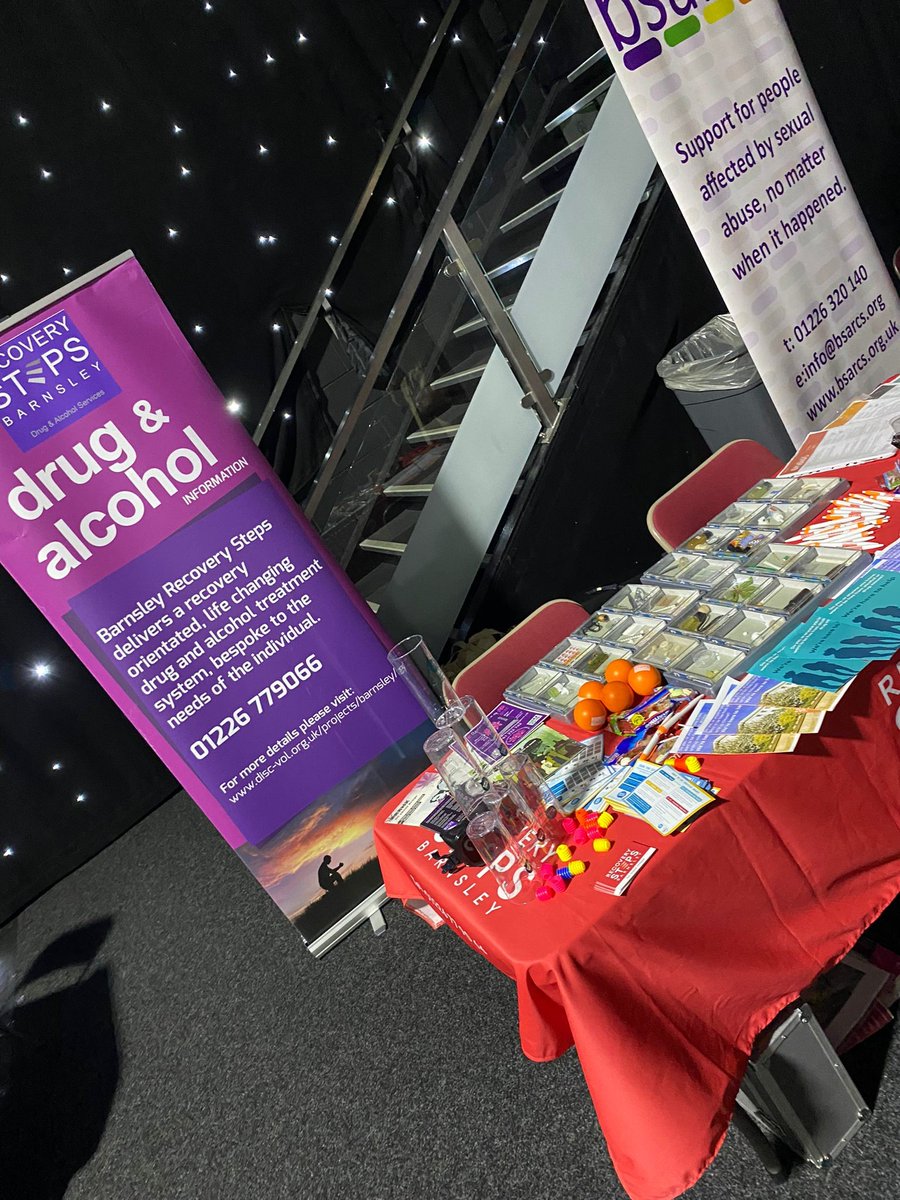 @BarnsleyRecover are at the @ResoluteWomens event at Barnsley Metrodome today, providing information and raising awareness about our services