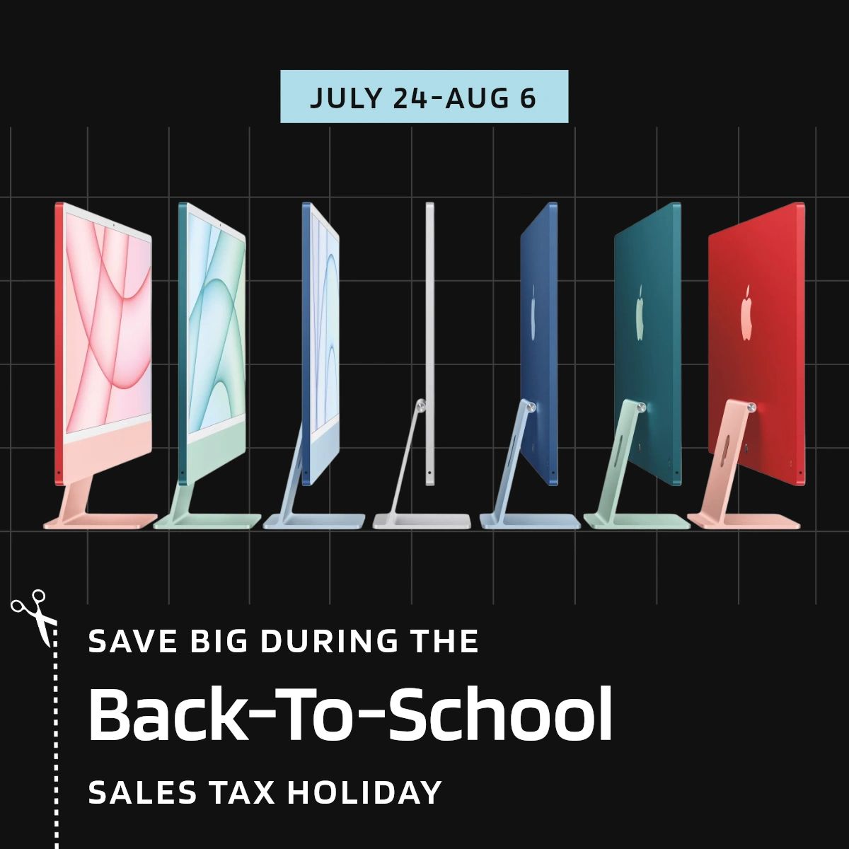 It's that time of the year again -- the 2023 Florida Back-to-School Sales Tax Holiday is here! Save on Apple products for your kids' education, including iPads, Macs, and accessories. Shop smart and save big at Visual Dynamics Inc. through August 6.