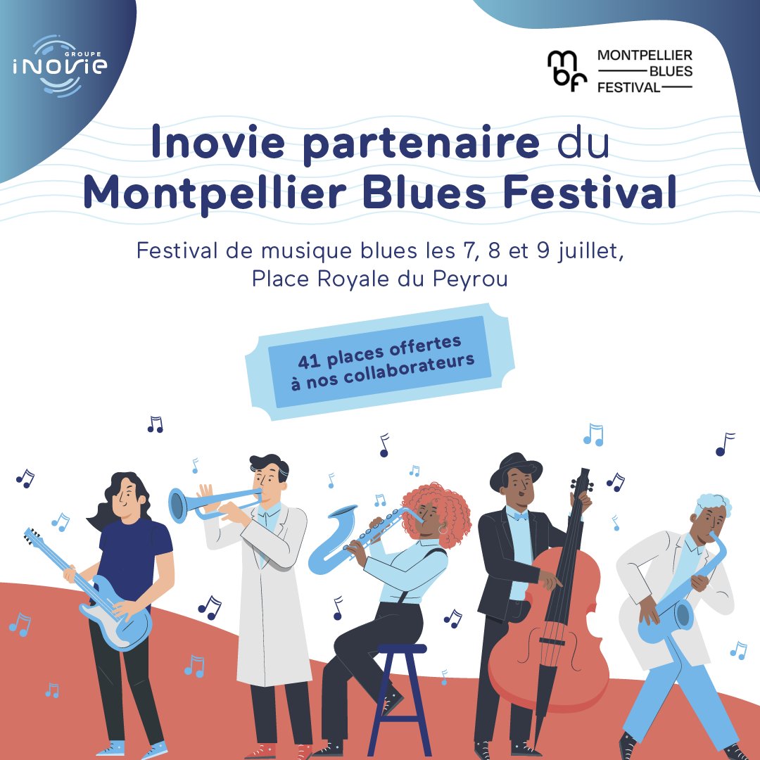 GroupeInovie's tweet photo. đ¶ Le Festival Blues de Montpellier pour nos collaborateurs INOVIE #Labosud ! đ¶
Les 7, 8 et 9 juillet, nous avons vibré au rythme du Festival de #Montpellier, installé dans le cadre des Promenades du Peyrou.
FĂ©licitations aux gagnants du concours interne. đïž https://t.co/L0yHMCb1Yx