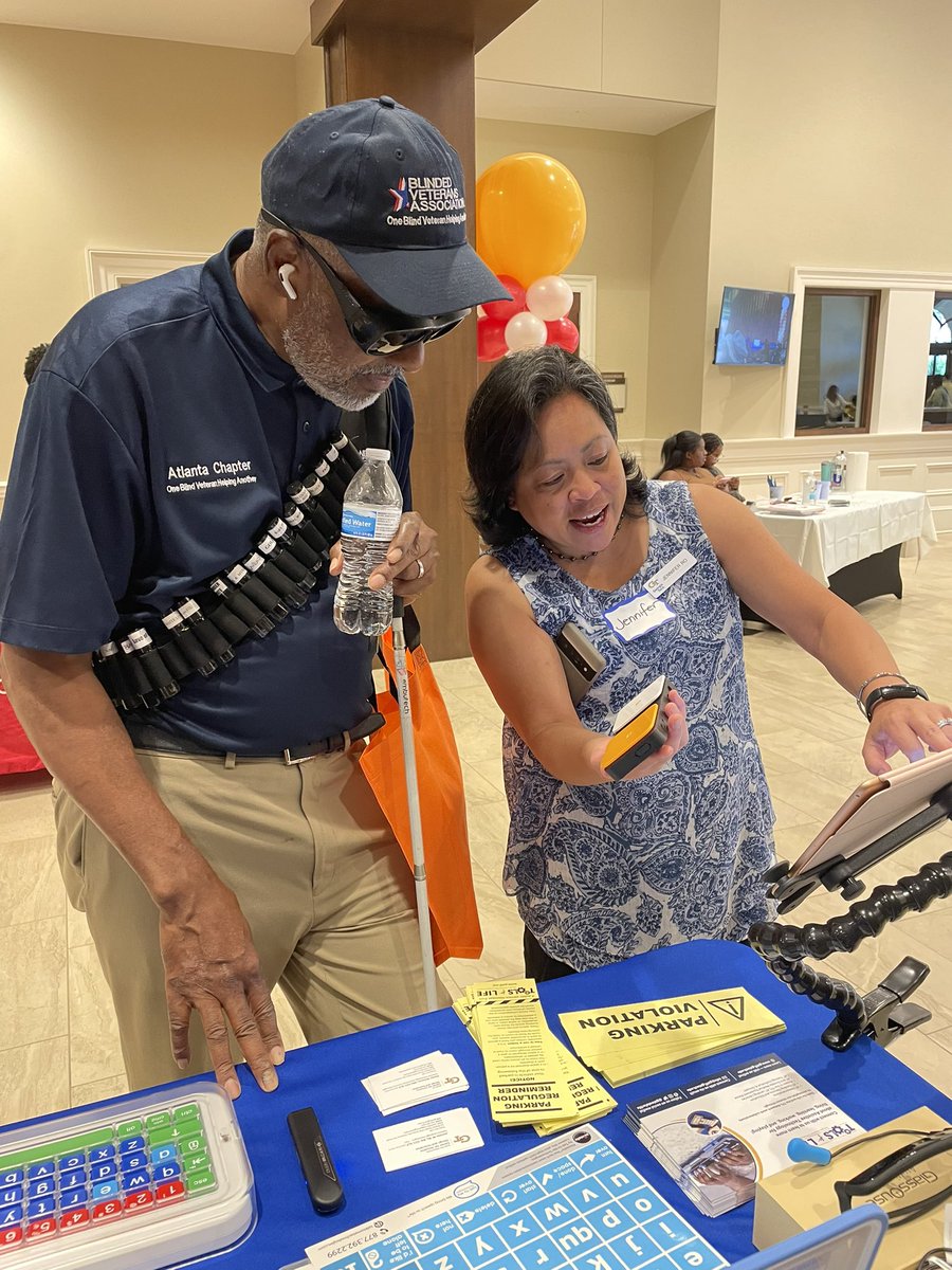 We had a great time showing different #AssistiveTechnology devices during yesterday’s celebration of the #ADA with <a href="/SHOWAbility_org/">SHOWAbility Nonprofit</a>! Jennifer Ro, Hunter McFeron, and Tori Adamson shared information about Tools for Life, assistive technology, and different disability services.