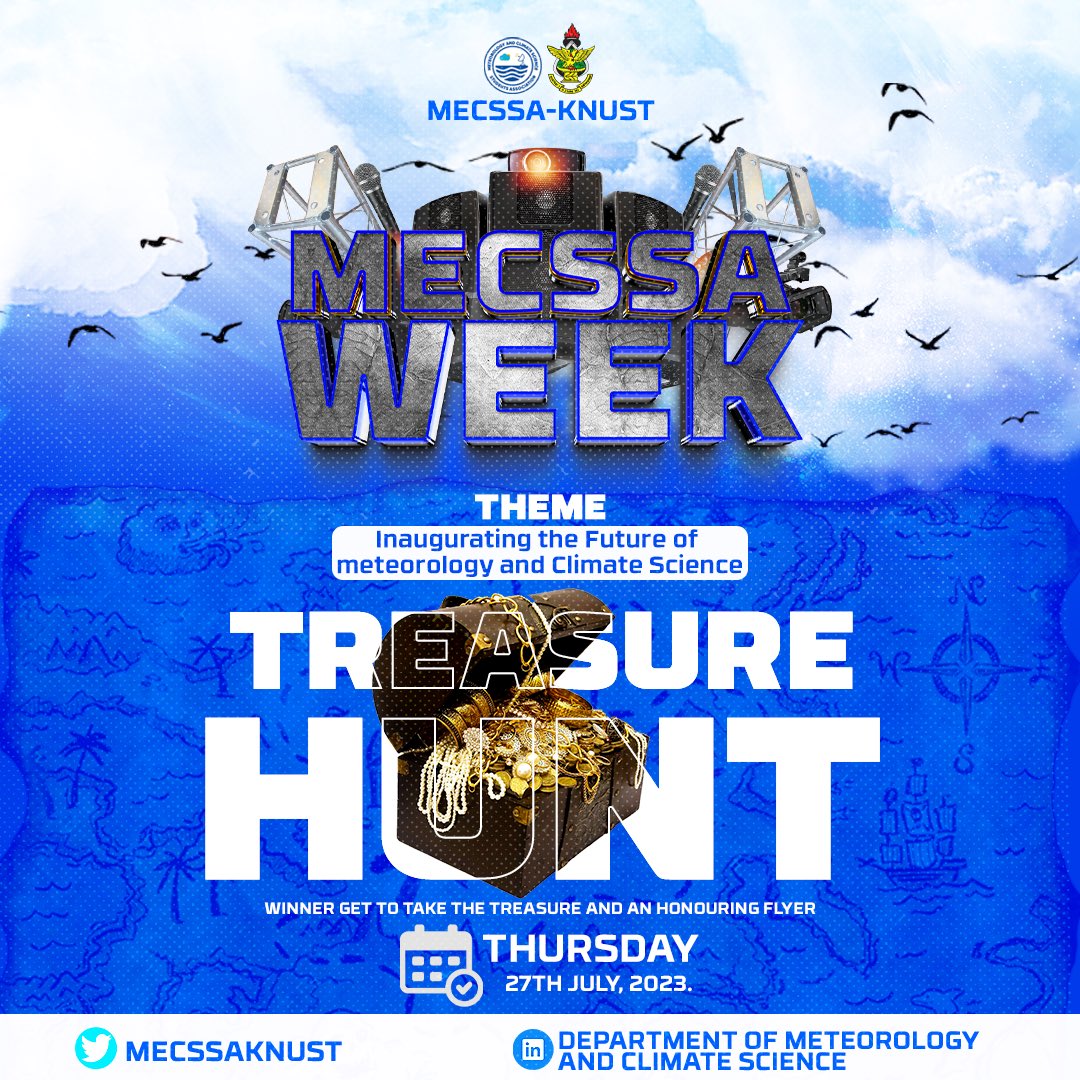 mecssaknust's tweet photo. 🔵⚪️MECSSA WEEK CELEBRATION 🎉 

Congratulations to our amazing treasure hunt winners! 🏆🗝️ 

It was a fantastic adventure, and fun filled experience🌟👩👩👩👩👨 

Thank you all😊

#EarlyWarningEarlyAction | #MECSSAWeek https://t.co/mBuuhrna4b