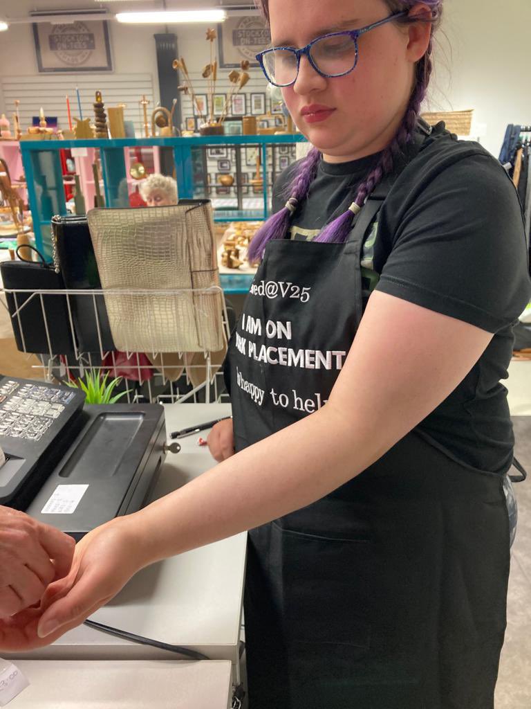 Our sales assistants today at Preloved-at-V25 were Beth &amp; Cerys. You both worked incredibly hard, putting new stock out, tidying up &amp; using excellent customer service. Well done to you both, you made us all so proud ❤️❤️ tomorrow it will be Chris &amp; Ella ❤️