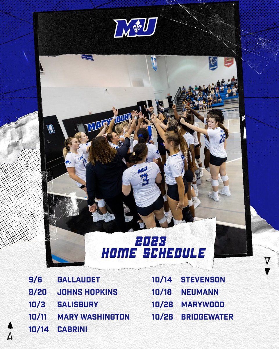 Under new head coach Shane Spellman, the 2022 Atlantic East Champion women's volleyball team looks to run it back in 2023 as their season schedule is announced. 🔗 See the full schedule and read the release at MarymountSaints.com.
