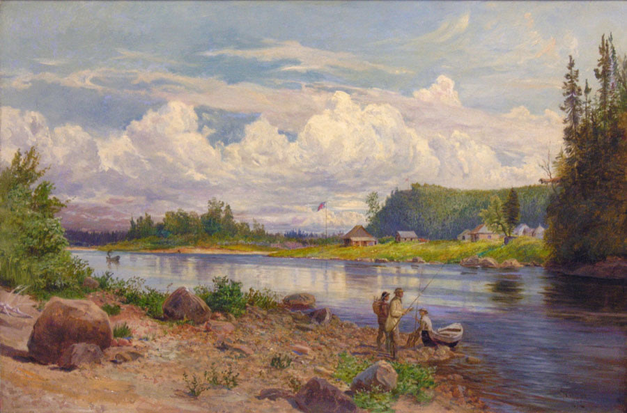 AlanKlinkhoff's tweet photo. 🔴 Notable Sale | Vente notoire
🖼️ Henry Sandham 1842-1910, Salmon Fishing Camp, Godbout River - Camp de pêche au saumon, rivière Godbout, 1873
➡️ https://t.co/J8FYkuZtGB
📸 Alan Klinkhoff Gallery https://t.co/rxLt4vERan