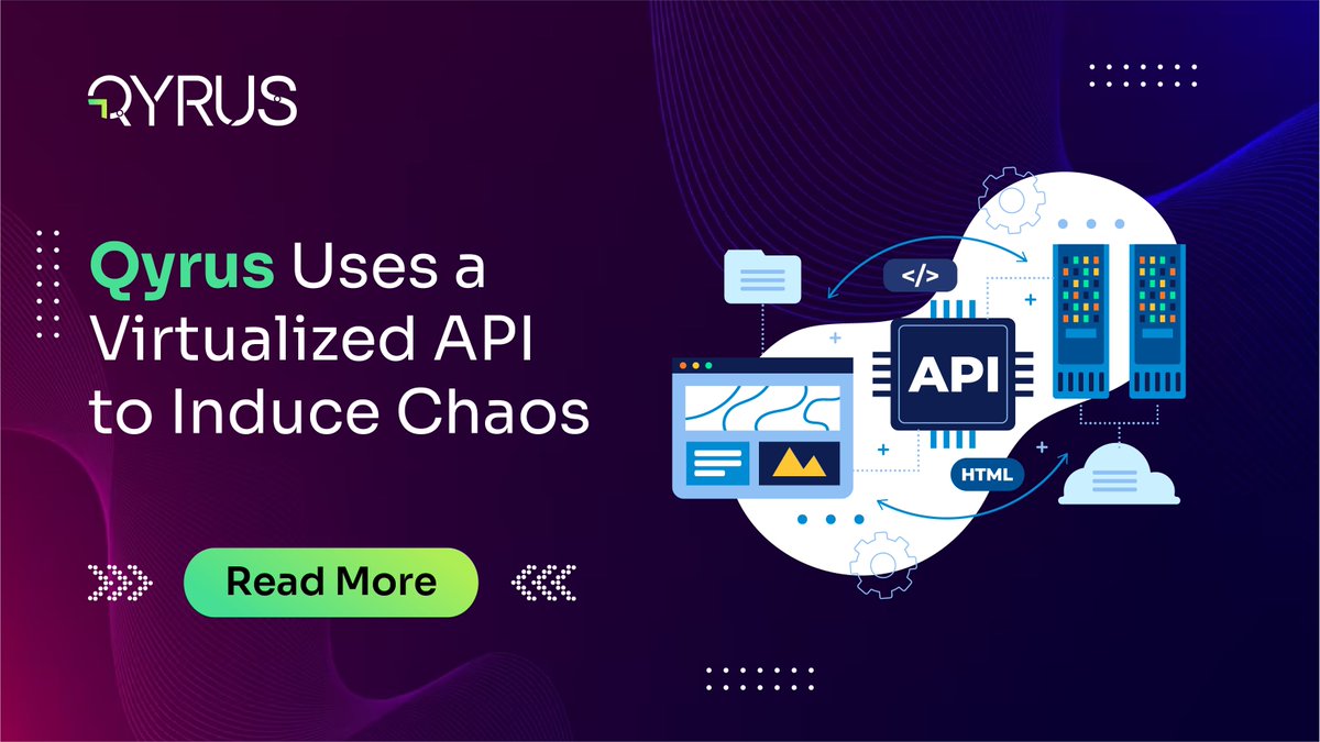 QyrusAI's tweet photo. #Chaos inducing so that #production is chaos reducing! Qyrus repurposes a virtualized #API into a chaos inducing agent to help prepare your #systems for the worst! Production can be scary, but with Qyrus, you don't need to worry!

Read More: https://t.co/Gq2u5nZuFi https://t.co/vJZMMiCqIV