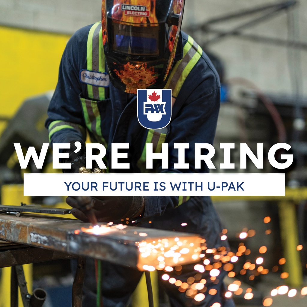 Calling all Welders!⁠
⁠
Are you a master of sparks and metal? Or perhaps you're an aspiring welding enthusiast ready to ignite your passion?
⁠
Check out our latest openings at upak.net/careers/
⁠
#NowHiring #WelderJobs #JoinOurTeam #WeldingOpportunities⁠