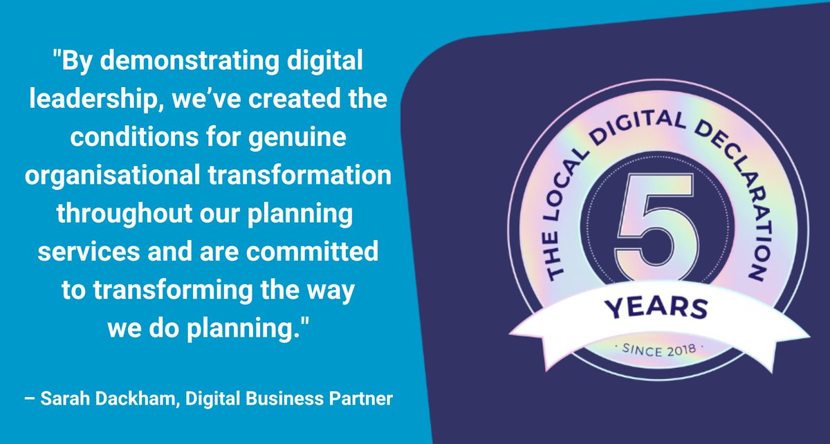 digitaldorset's tweet image. We&apos;re celebrating five years of the Local Digital Declaration Framework. @DorsetCouncilUK  was a co-signatory of the Declaration. Demonstrating digital leadership in the transformation of our planning services, is part of our drive to meet its aims. 

#LocalDigital5Years