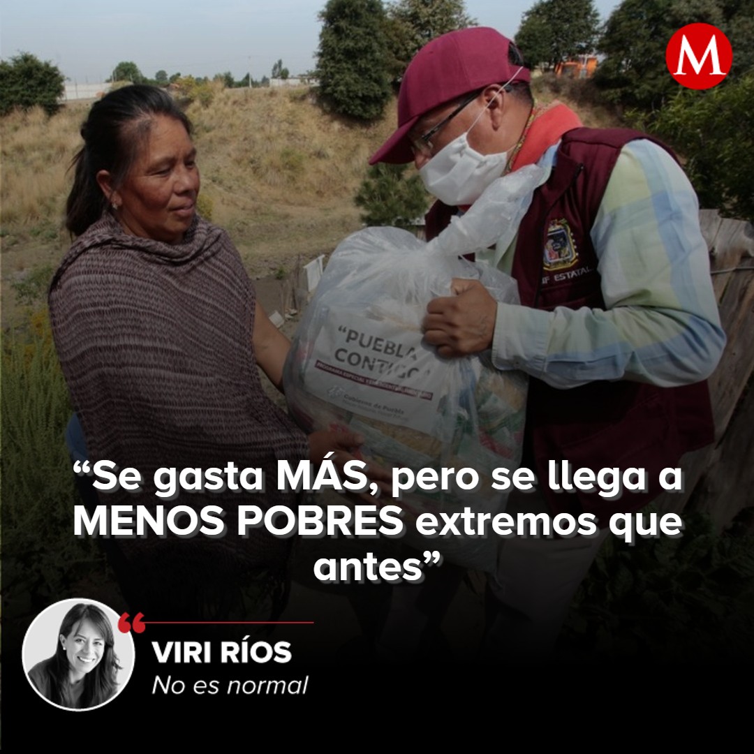 Milenio's tweet photo. #NoEsNormal | “Esto se debe a que @lopezobrador_  ha confundido el dar más dinero con llegar a más pobres. Y no es lo mismo. El resultado es una política social de billetazos” 🎙️ Opina @Viri_Rios

https://t.co/1Om7IFfBmq https://t.co/DN1XW2bugx