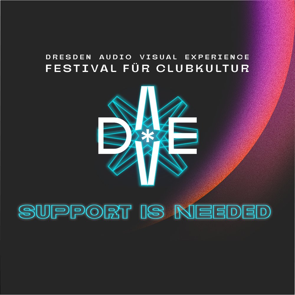davefestival's tweet photo. DAVE 2023 * SUPPORT IS NEEDED
https://t.co/3cpCFelkhk 

Das DAVE Festival, findet dieses Jahr zum zehnten Mal statt. Zum Jubiläum möchten wir es besonders umsetzen und benötigen dafür eure Unterstützung. Mehr via Link.
DANKE. EUER DAVE-TEAM
#crowdfunding #support #dresden https://t.co/kIaGM4HeUe