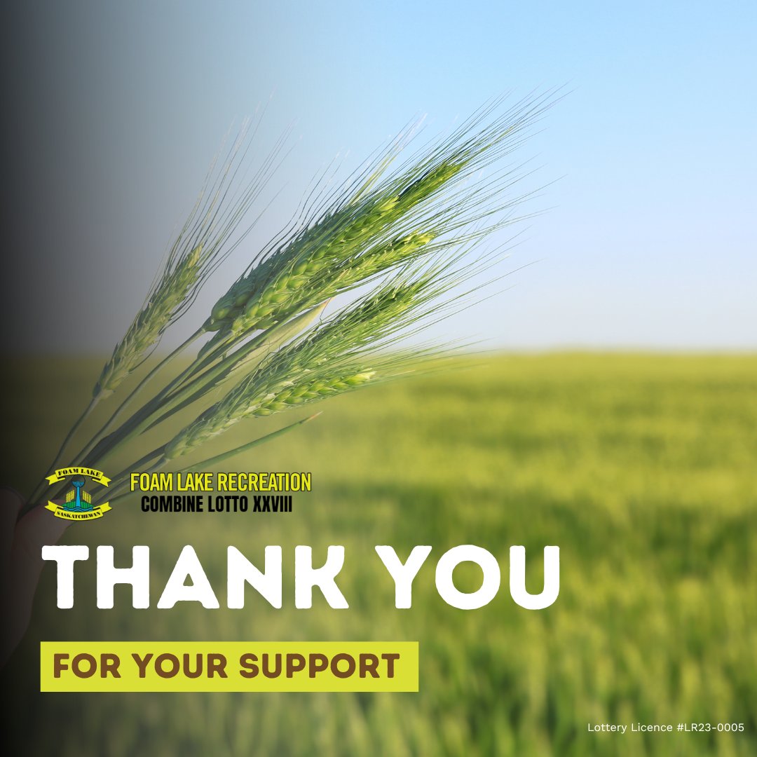 foamlakelotto's tweet photo. Your unwavering support empowers us to continue providing exceptional recreational opportunities.
Thank you for making Foam Lake the best place in the world to live! 

#ThankYou #FoamLake #CommunitySupport #FoamLakeLotto #FoamLakeCombineLotto  #foamlake #foamlakesk  #saskatchewan https://t.co/slot5hiMSt