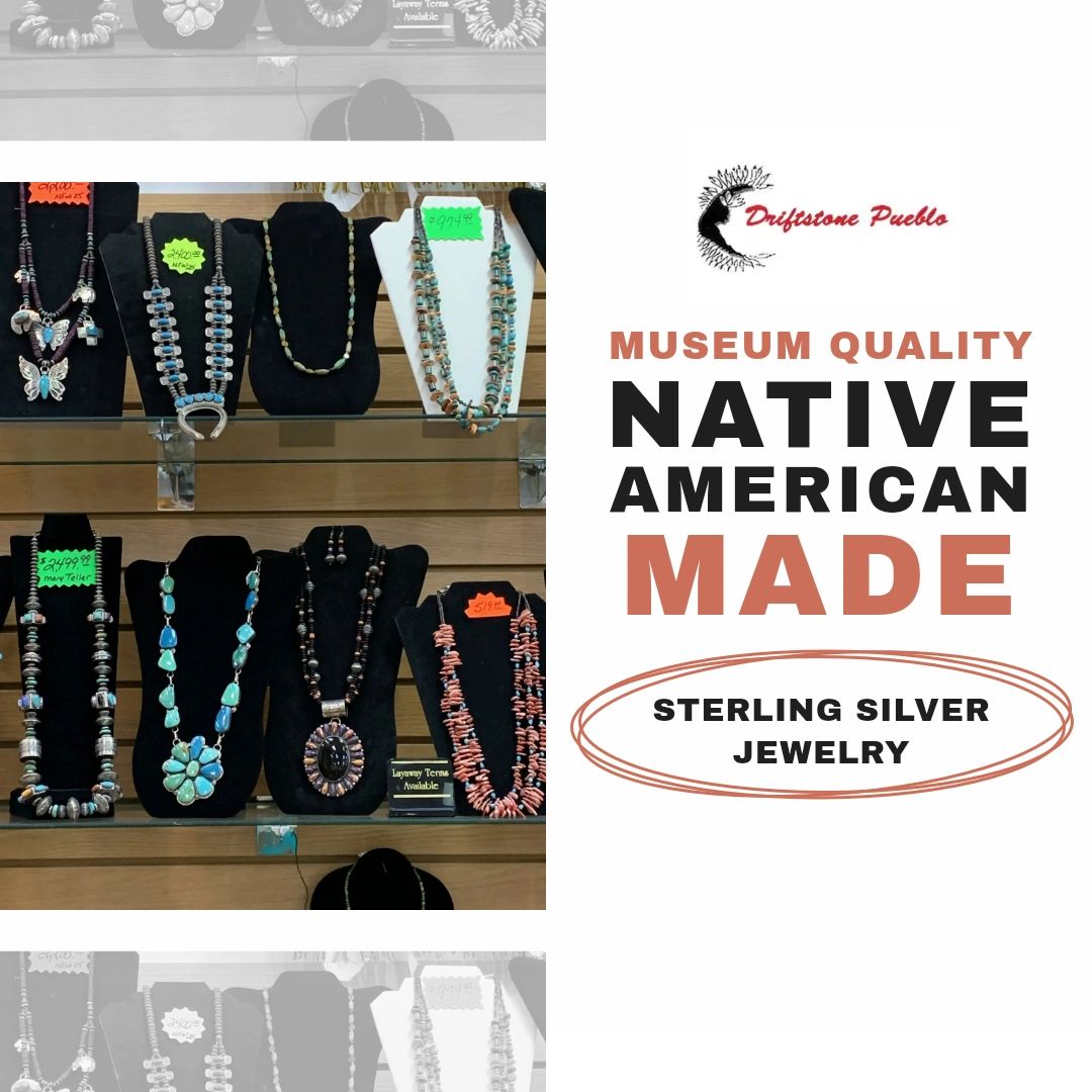 DriftstoneP's tweet photo. Looking for a unique gift? Our museum-quality Native American sterling silver jewelry is the perfect choice. Surprise your loved ones with a piece that carries the spirit of tradition. Start shopping today! https://t.co/RysCdyfxmi