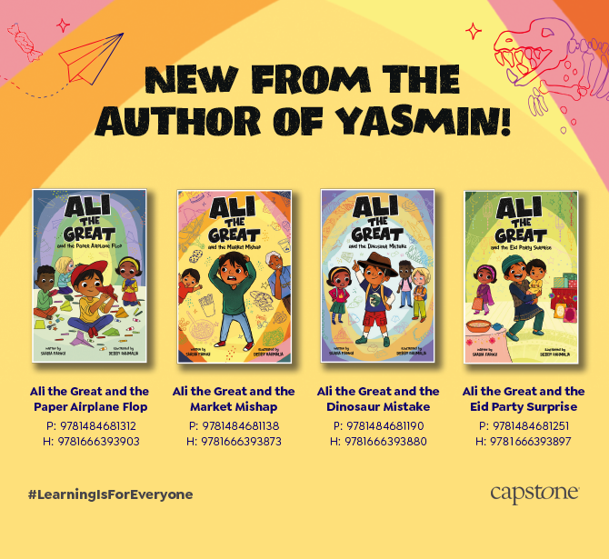 If Your Students Loved Yasmin, Get Excited for Ali the Great! 📖 @CapstonePub @SaadiaFaruqi @debbyrahmalia #LearningIsForEveryone

View Publisher Showcase: buff.ly/3DDmvE1
Order These Titles: buff.ly/44GJsSJ