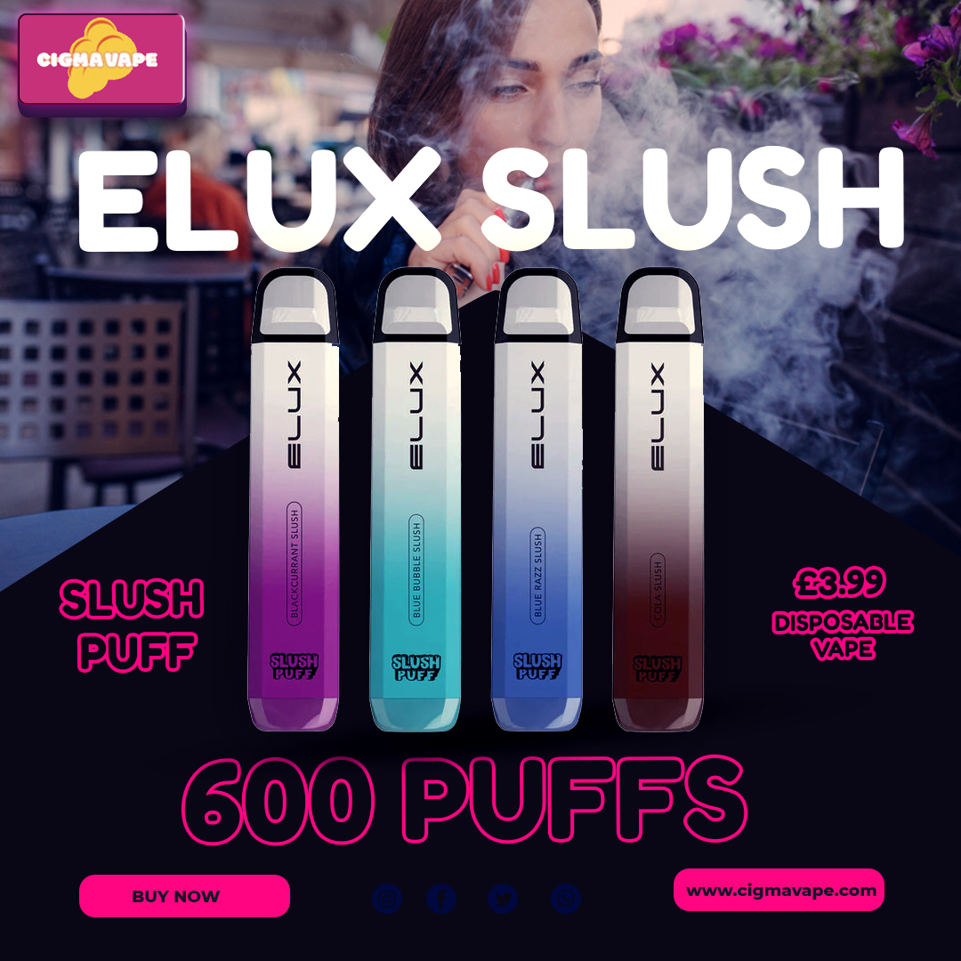 CigmaVape_'s tweet image. 600 Puffs Elux Slush Vapes at @cigma_vape
.
.
#cigmavape #vape #vapetutorial #vapes #disposablevape #vaping #elfbar #elfbarvape #600puffs #london #lgbtq #lgbtqvaper #england #manchester