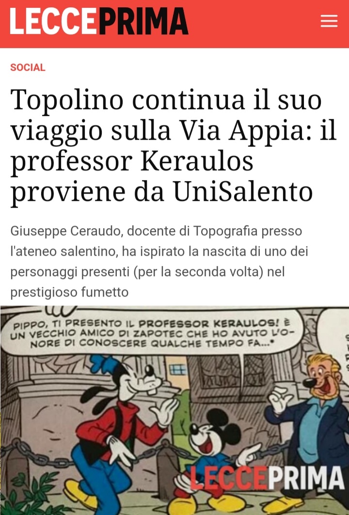 Oggi le comiche. Quando l'#archeologia diventa ridicola.
 Osanna &amp; Ceraudo