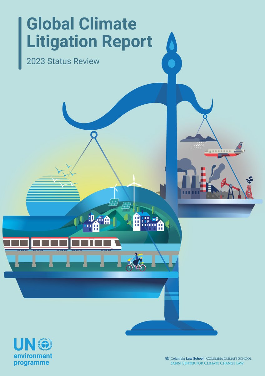 📢 Today, @SabinCenter & @UNEP published Global Climate Litigation Report: 2023 Status Review, which finds that the number of #ClimateCases has more than doubled in 5 years & is a key tool in 🌍⚖️ #ClimateJustice :
📊Report: buff.ly/3QxaJTJ
📰PR: buff.ly/474kwq3